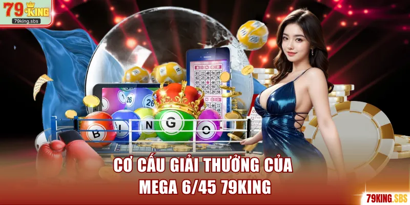 Cơ cấu giải thưởng của Mega 6/45 79KING