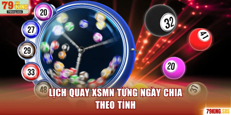Lịch quay XSMN từng ngày chia theo tỉnh