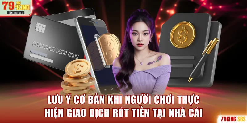 Lưu ý cơ bản khi người chơi thực hiện giao dịch rút tiền tại nhà cái
