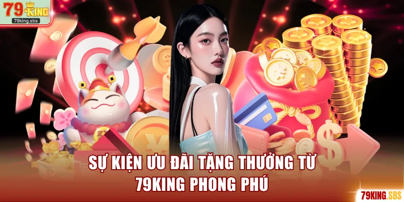 Sự kiện ưu đãi tặng thưởng từ 79KING phong phú