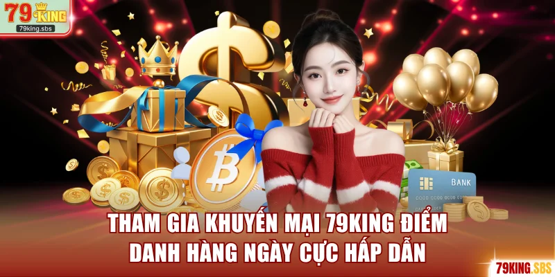 Tham gia khuyến mại 79KING điểm danh hàng ngày cực hấp dẫn